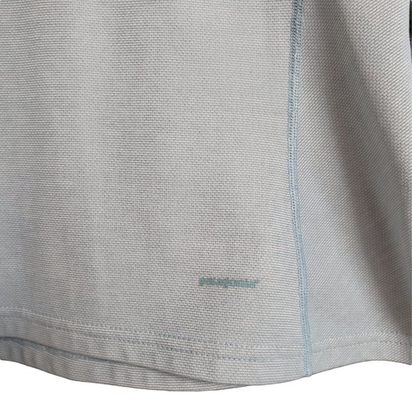 PATAGONIA Light Aqua Long Sleeve 1/2 Zip Pullover - Picture 4 of 6